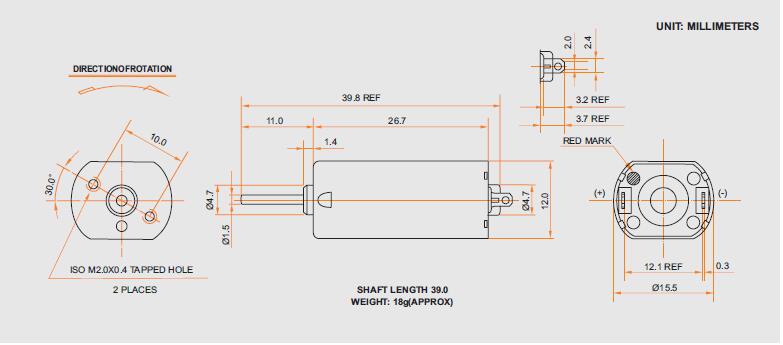 Metal Brush Motor CYFF-050SH-11170