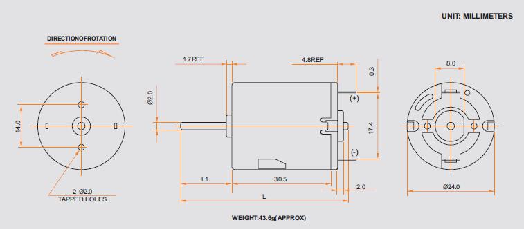 Metal Brush Motor CYRE-280SA-22120
