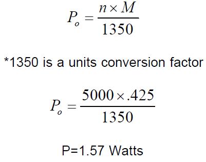  required output power